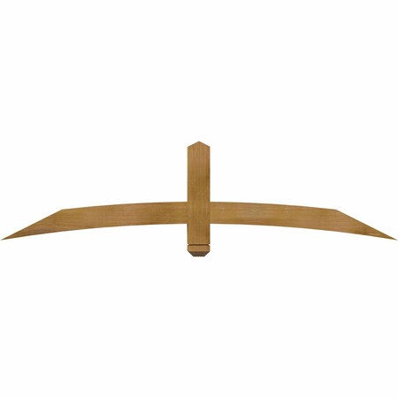 Ekena Millwork Bellingham Rough Sawn Timber Gable Bracket, Western Red Cedar, 72"W x 18"H x 4"D x 4"F, 6/12 Pitch GBW072X18X0404BEL00RWR